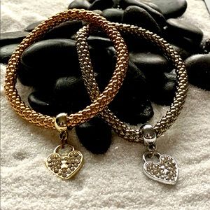 Clearance- Stretchy Gold/Silver Toned Bracelets